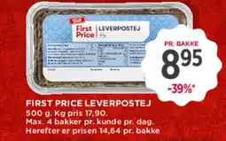 MENY FIRST PRICE Leverpostej tilbud