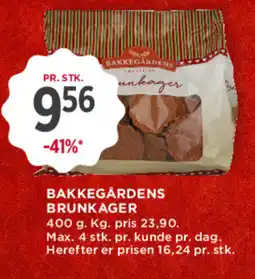 MENY BAKKEGÅRDENS Brunkager tilbud