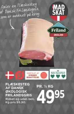 MENY Flæskesteg af dansk økologisk frilandsgris tilbud