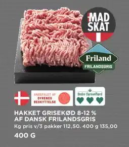 MENY Hakket grisekød 8-12 % af dansk frilandsgris tilbud