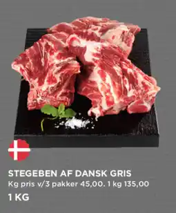MENY Stegeben af dansk gris tilbud
