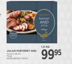 MENY JULIUS Parteret and tilbud