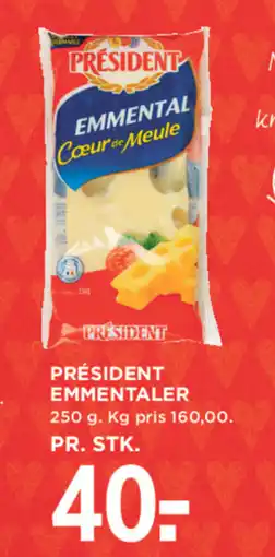 MENY PRÉSIDENT Emmentaler tilbud