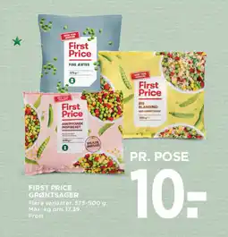 MENY FIRST PRICE Grøntsager tilbud