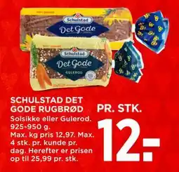 MENY SCHULSTAD DET GODE RUGBRØD tilbud