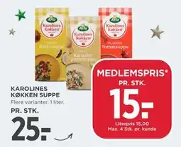 MENY KAROLINES KØKKEN SUPPE tilbud
