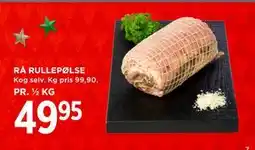 MENY RÅ RULLEPØLSE tilbud