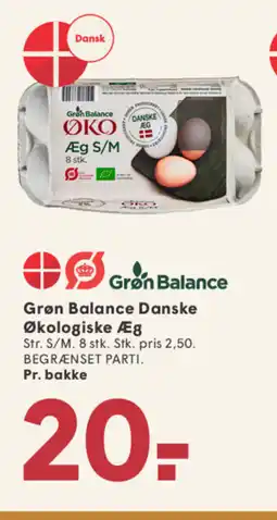 SPAR Grøn Balance Danske Økologiske Æg tilbud