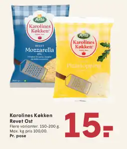 SPAR Arla Karolines Køkken Revet Ost tilbud