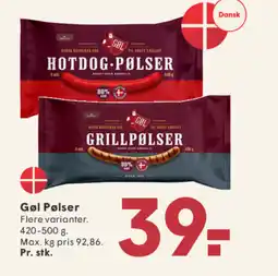 SPAR Gøl Pølser tilbud