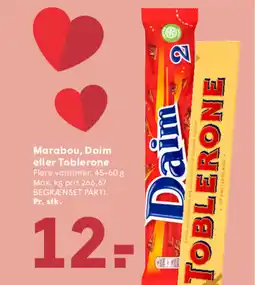 SPAR Marabou, Daim eller Toblerone tilbud