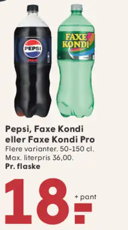 SPAR Pepsi, Faxe Kondi eller Faxe Kondi Pro tilbud