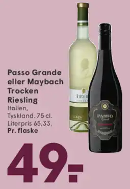 SPAR Passo Grande eller Maybach Trocken Riesling tilbud