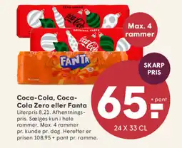 SPAR Coca-Cola, Coca- Cola Zero eller Fanta tilbud