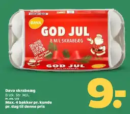 Netto Dava skrabeæg tilbud