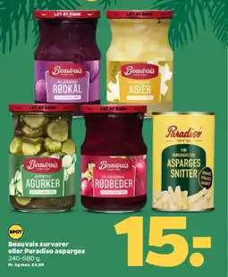 Netto Beauvais survarer eller Paradiso asparges tilbud