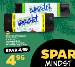 Netto Skrald-let affaldsposer tilbud