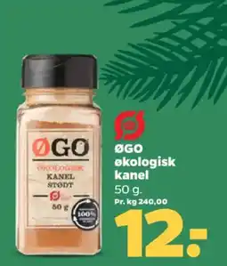 Netto ØGO økologisk kanel tilbud