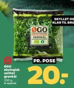 Netto ØGO økologisk snittet grønkål tilbud