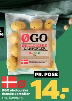 Netto ØGO økologiske danske kartofler tilbud