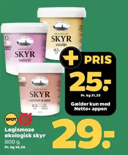 Netto Løgismose økologisk skyr tilbud