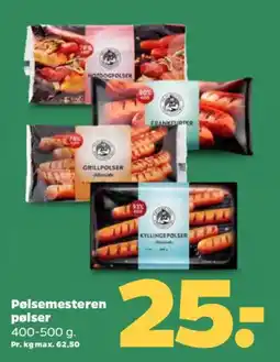 Netto Pølsemesteren pølser tilbud