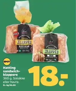 Netto Hatting sandwich- klappere tilbud