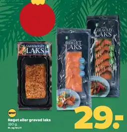Netto Røget eller gravad laks tilbud