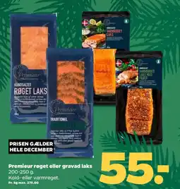 Netto Premieur røget eller gravad laks tilbud