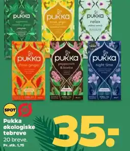 Netto Pukka økologiske tebreve tilbud