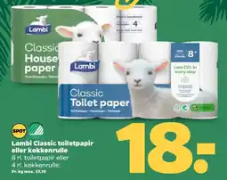 Netto Lambi Classic toiletpapir eller køkkenrulle tilbud