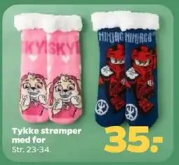 Netto Tykke strømper med for tilbud