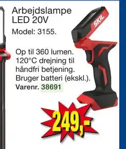 Harald Nyborg Arbejdslampe LED 20V tilbud