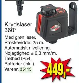 Harald Nyborg Krydslaser 360° tilbud