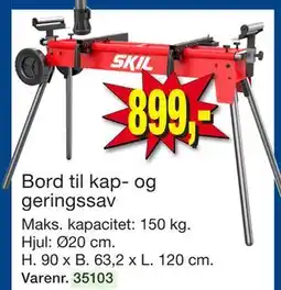 Harald Nyborg Bord til kap- og geringssav tilbud