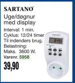 Harald Nyborg Uge/døgnur med display tilbud