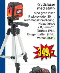 Harald Nyborg Krydslaser med stativ tilbud