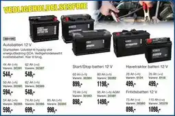 Harald Nyborg Start/Stop batteri 12 V tilbud