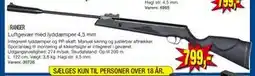 Harald Nyborg Luftgevær med lyddæmper 4,5 mm tilbud