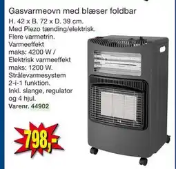 Harald Nyborg Gasvarmeovn med blæser foldbar tilbud