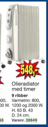 Harald Nyborg Olieradiator med timer tilbud