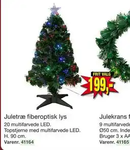Harald Nyborg Juletræ fiberoptisk lys tilbud