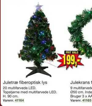 Harald Nyborg Juletræ fiberoptisk lys tilbud