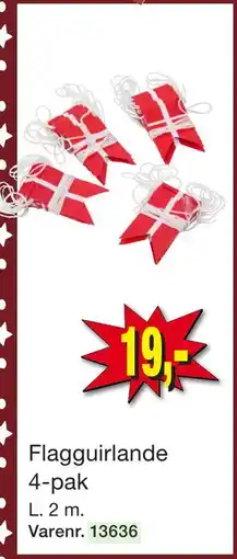 Harald Nyborg Flagguirlande 4-pak tilbud