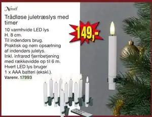 Harald Nyborg Trådløse juletræslys med timer tilbud