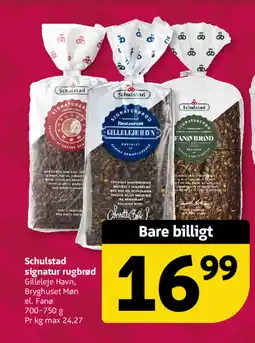 Løvbjerg Schulstad signatur rugbrød tilbud