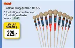 Harald Nyborg Fireball kugleraket 10 stk tilbud