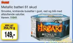 Harald Nyborg Metallic batteri 61 skud tilbud