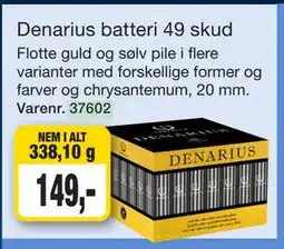 Harald Nyborg Denarius batteri 49 skud tilbud