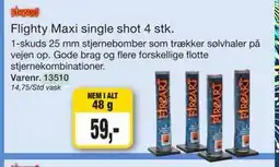 Harald Nyborg Flighty Maxi single shot 4 stk tilbud